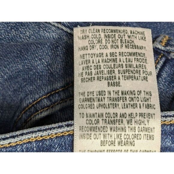 Joe's Womens Size 25 Flawless The Icon Mid Rise Skinny Cropped Denim Blue Jeans - Picture 7 of 12